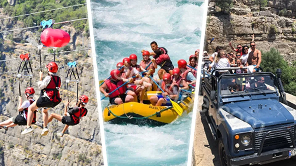 The World's Highest Zipline and Rafting in Side